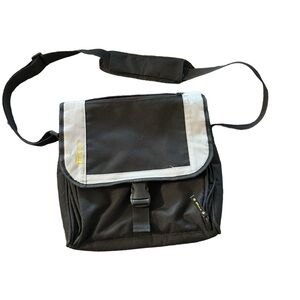 Targus Black Small Messenger Crossbody Laptop Nylon Bag